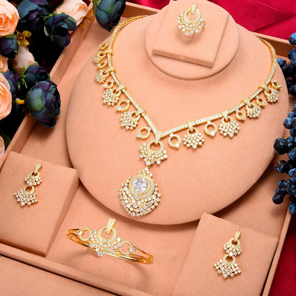 4PCS Luxury Jewelry Set