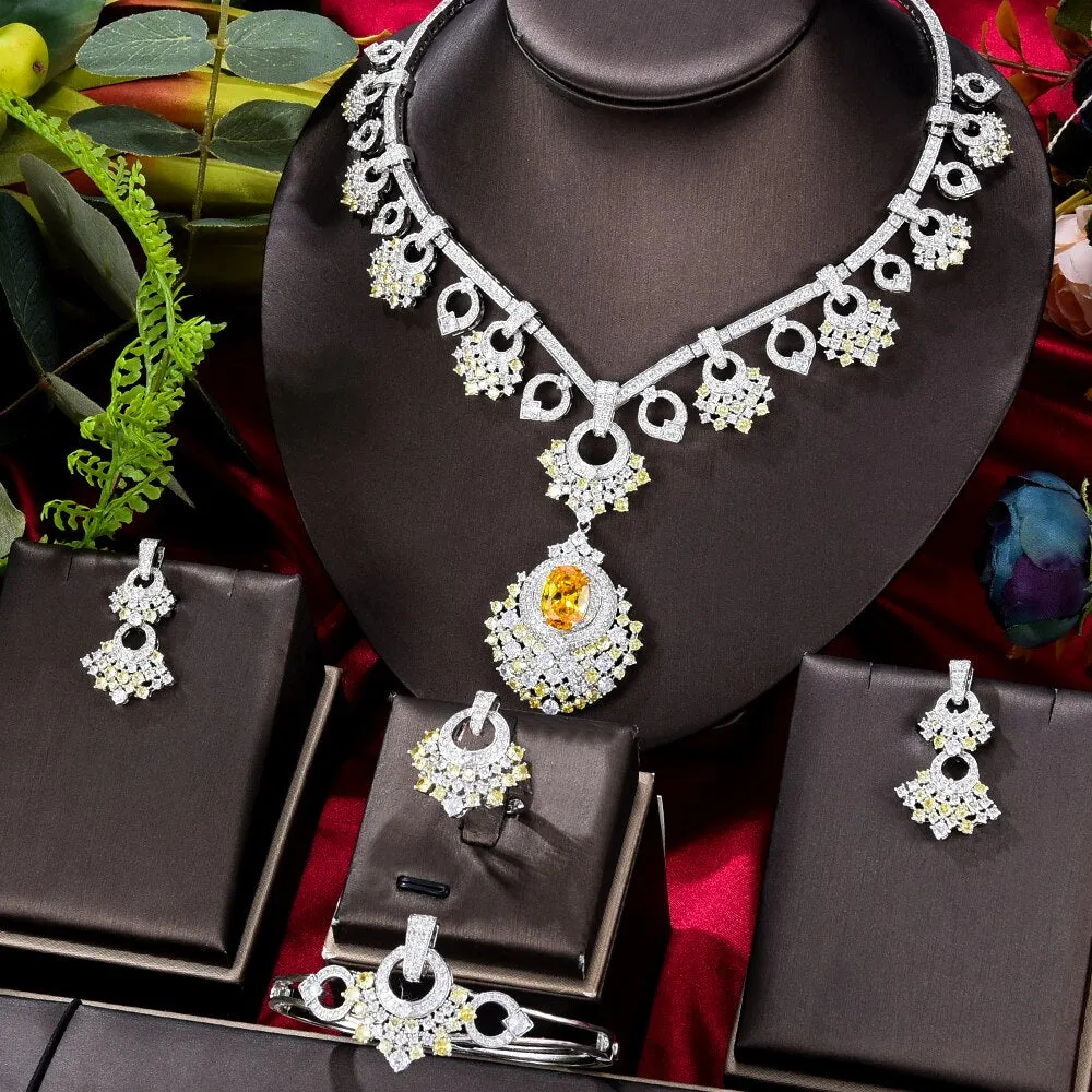 4PCS Luxury Jewelry Set