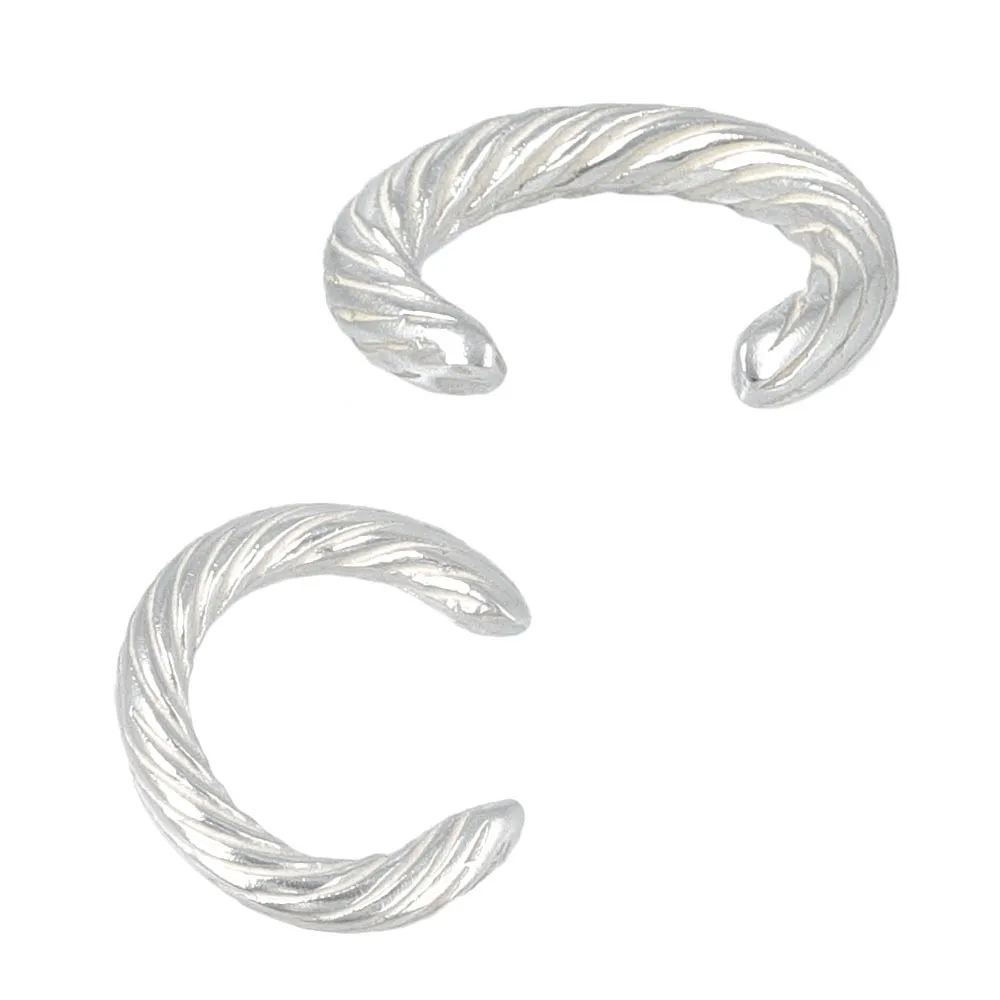 925 Silver Grooved Ear Cuff