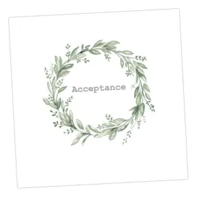 Acceptance Wreath Card