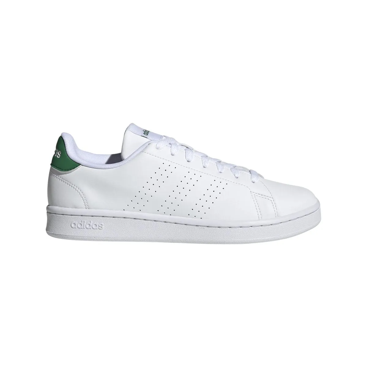 ADIDAS MEN'S ADVANTAGE WHITE/GREEN SHOE