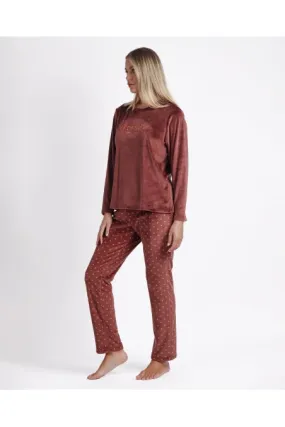 ADMAS DREAM BIG LONG SLEEVE VELVET WOMAN PYJAMA