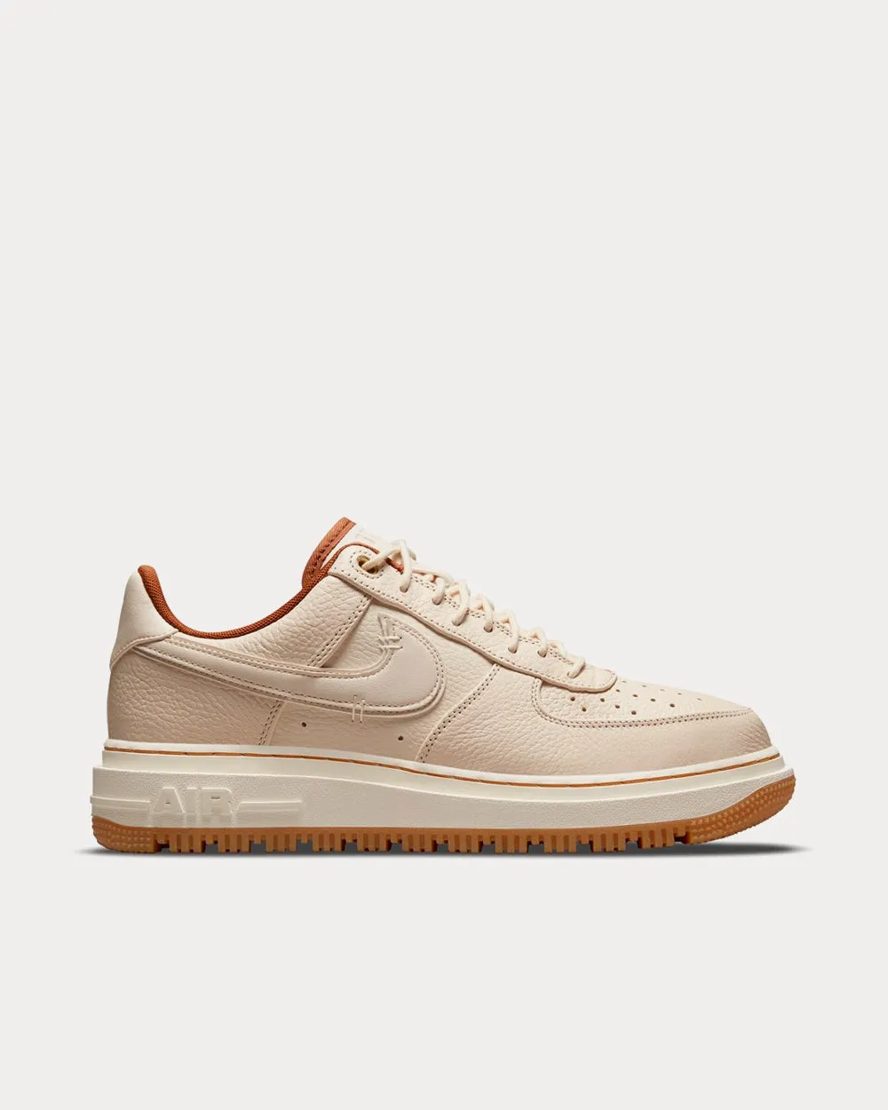 Air Force 1 Luxe Pearl White / Pale Ivory / Pecan / Gum Yellow Low Top Sneakers