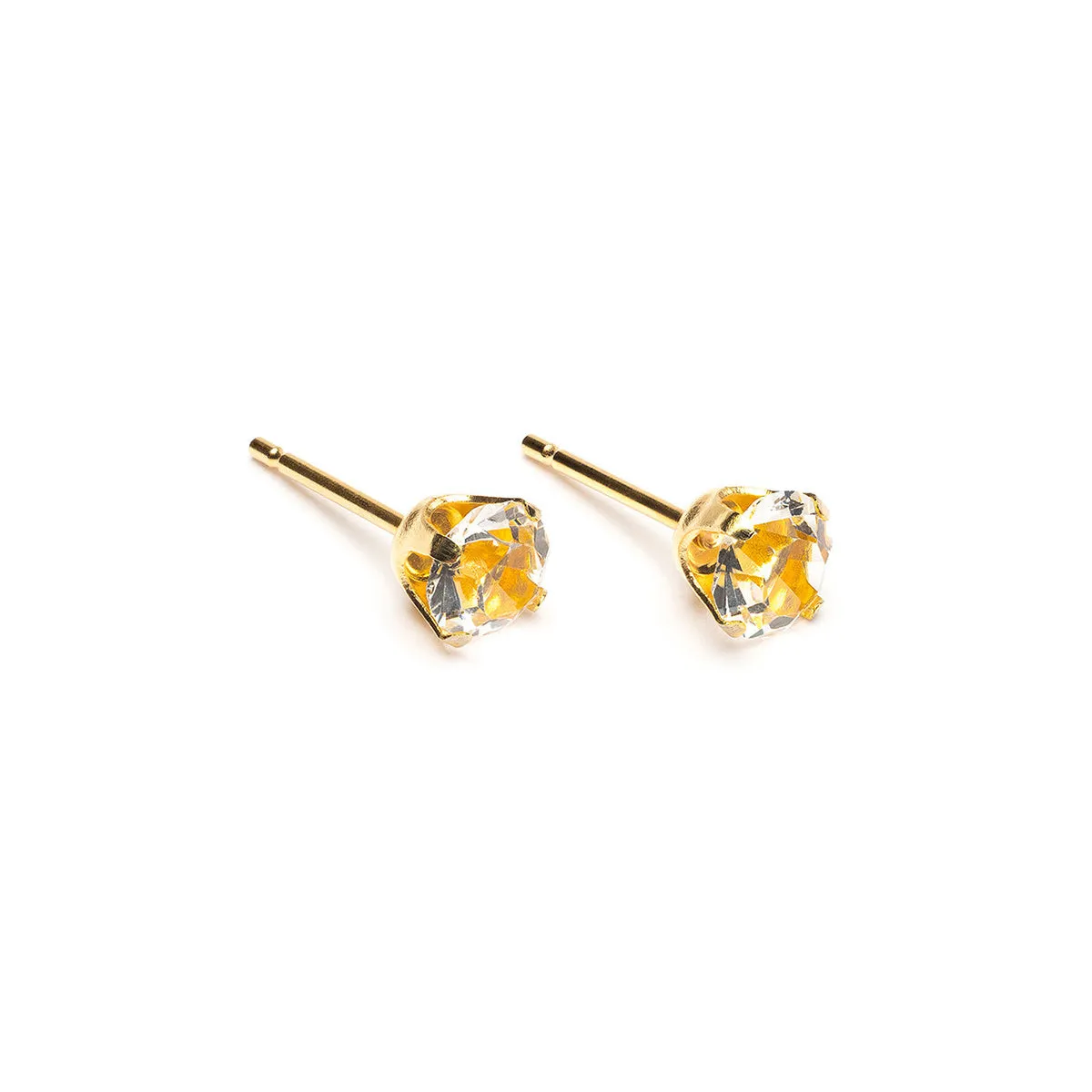 April Birthstone 5mm Earrings