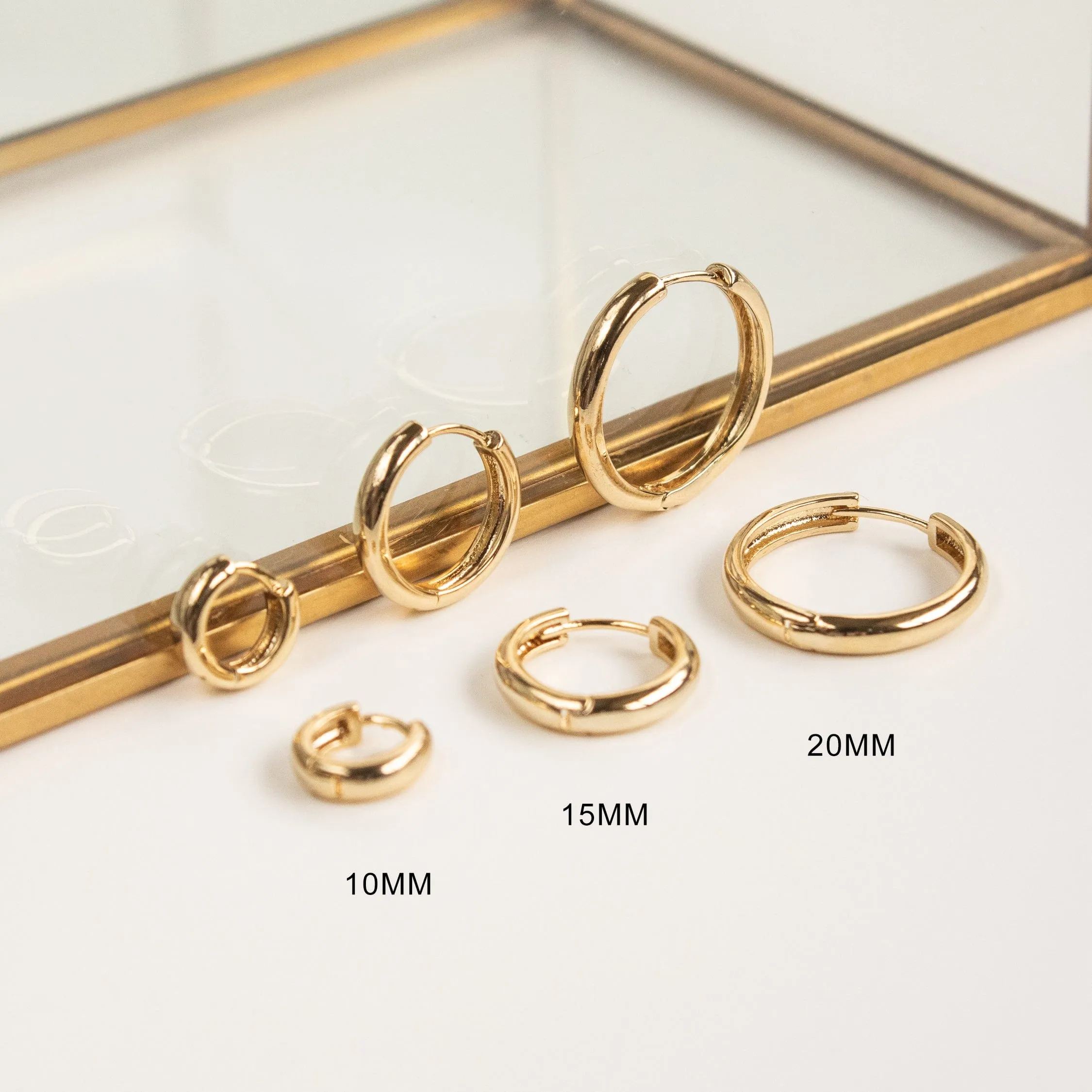 Bea 20mm Hoop Earrings Gold