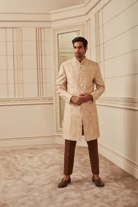 Beige Achkan