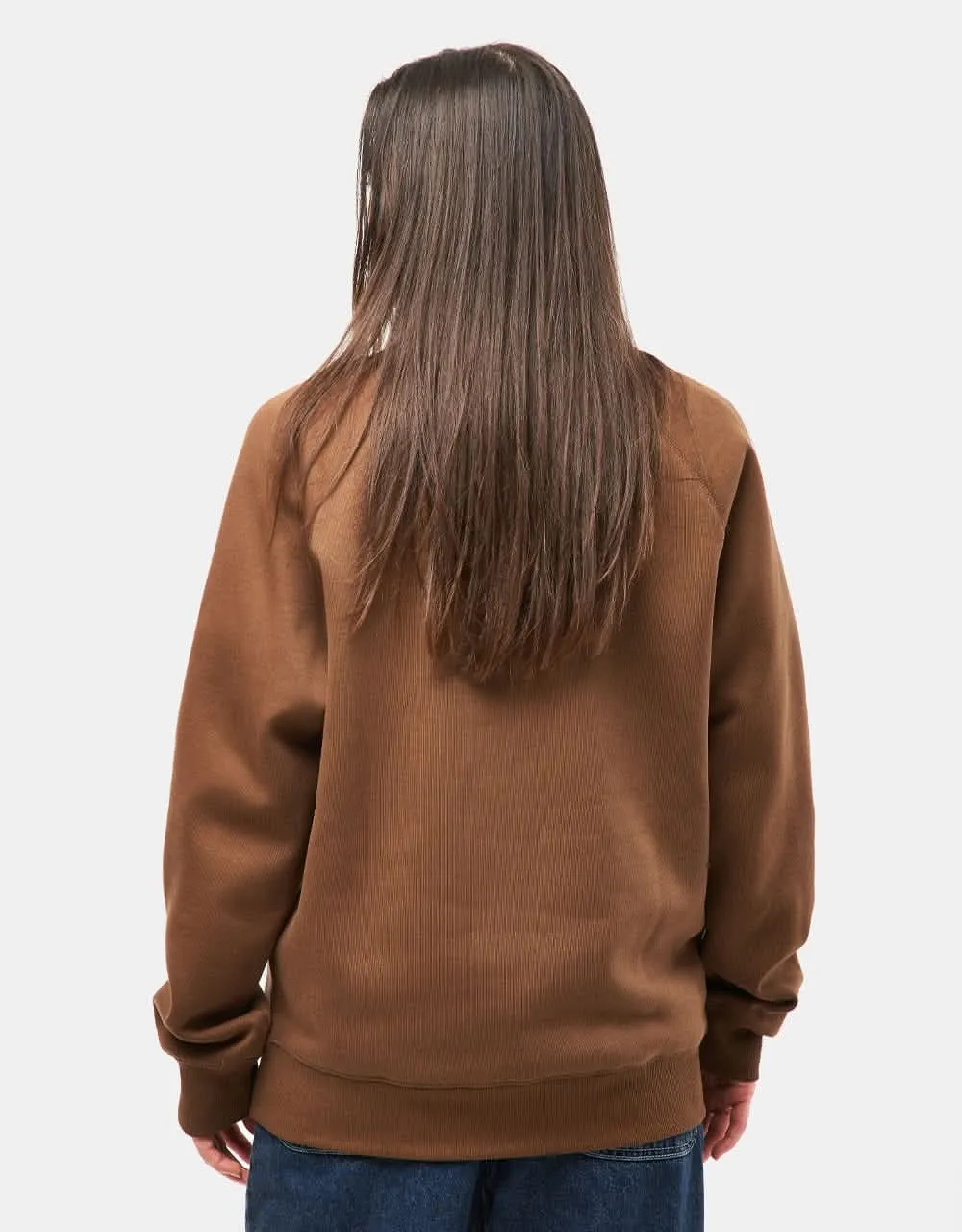 Carhartt WIP Chase Sweatshirt - Chocolate/Gold