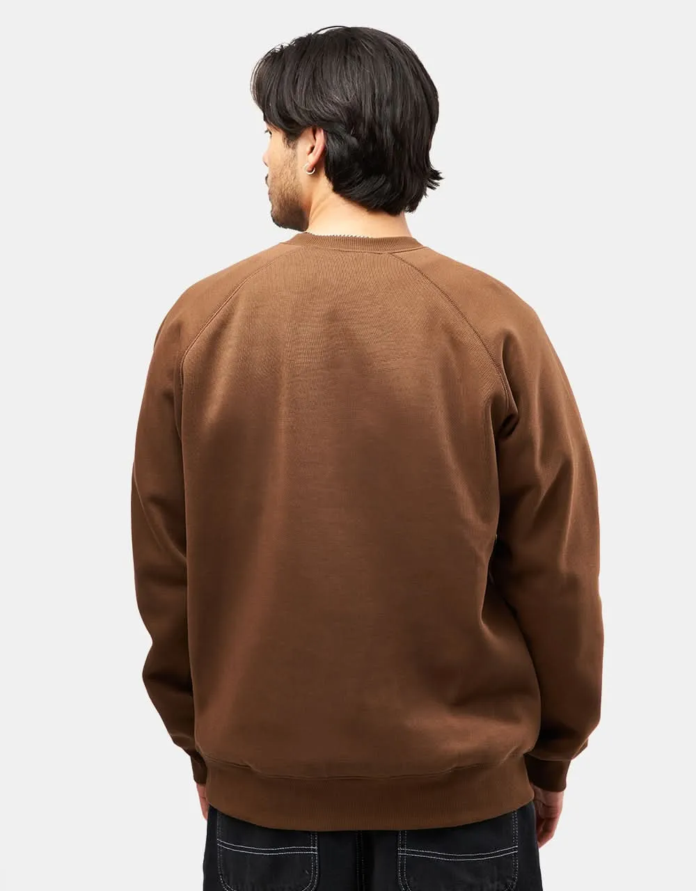 Carhartt WIP Chase Sweatshirt - Chocolate/Gold