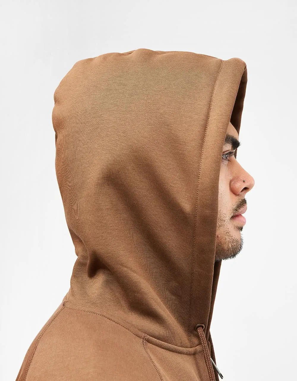 Carhartt WIP Hooded Chase Jacket - Chocolate/Gold