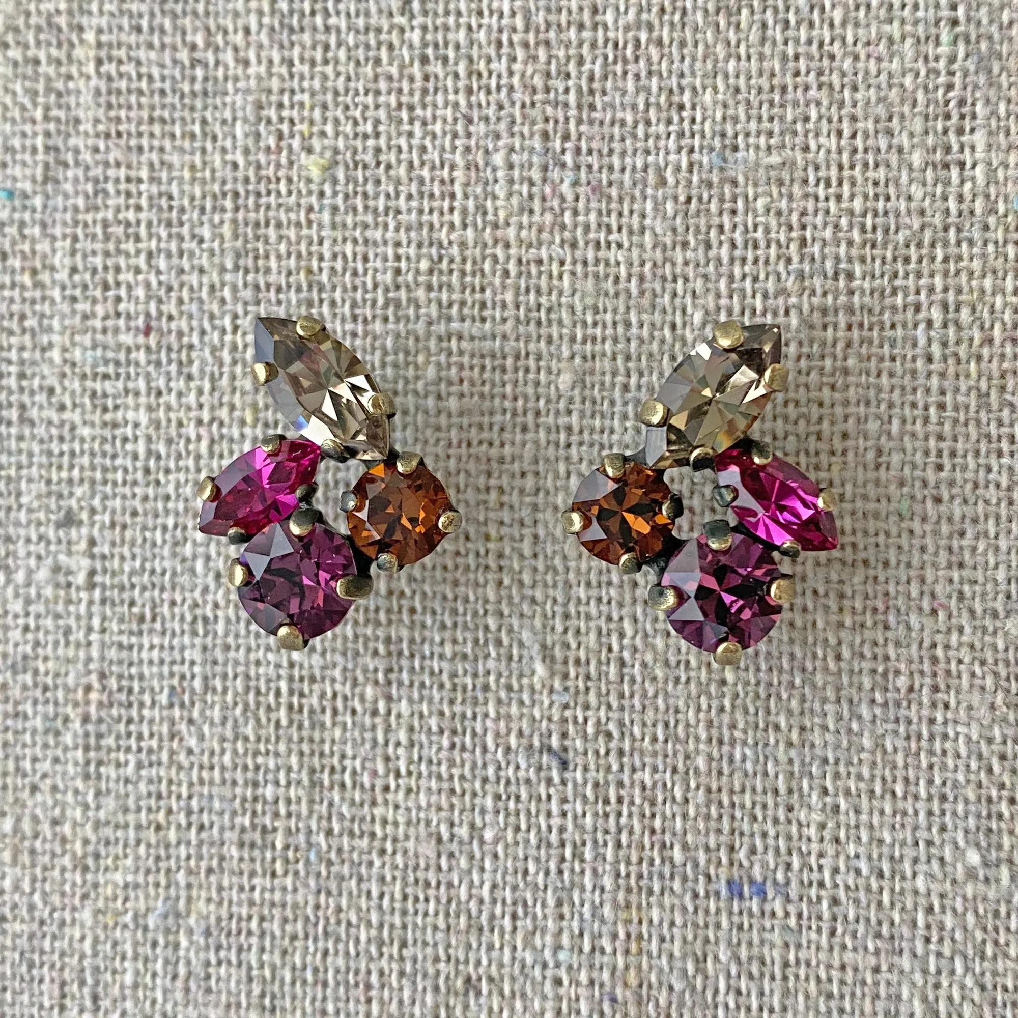 Cluster Bauble Post Earrings