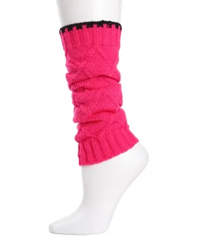 Criss-Cross Girls Knit Legwarmers