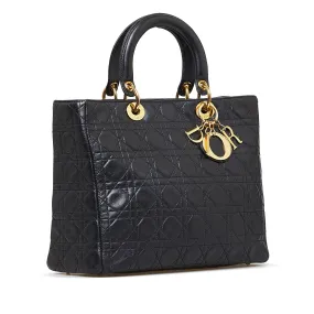 Dior Lady Dior Large Cannage Quilted Leather