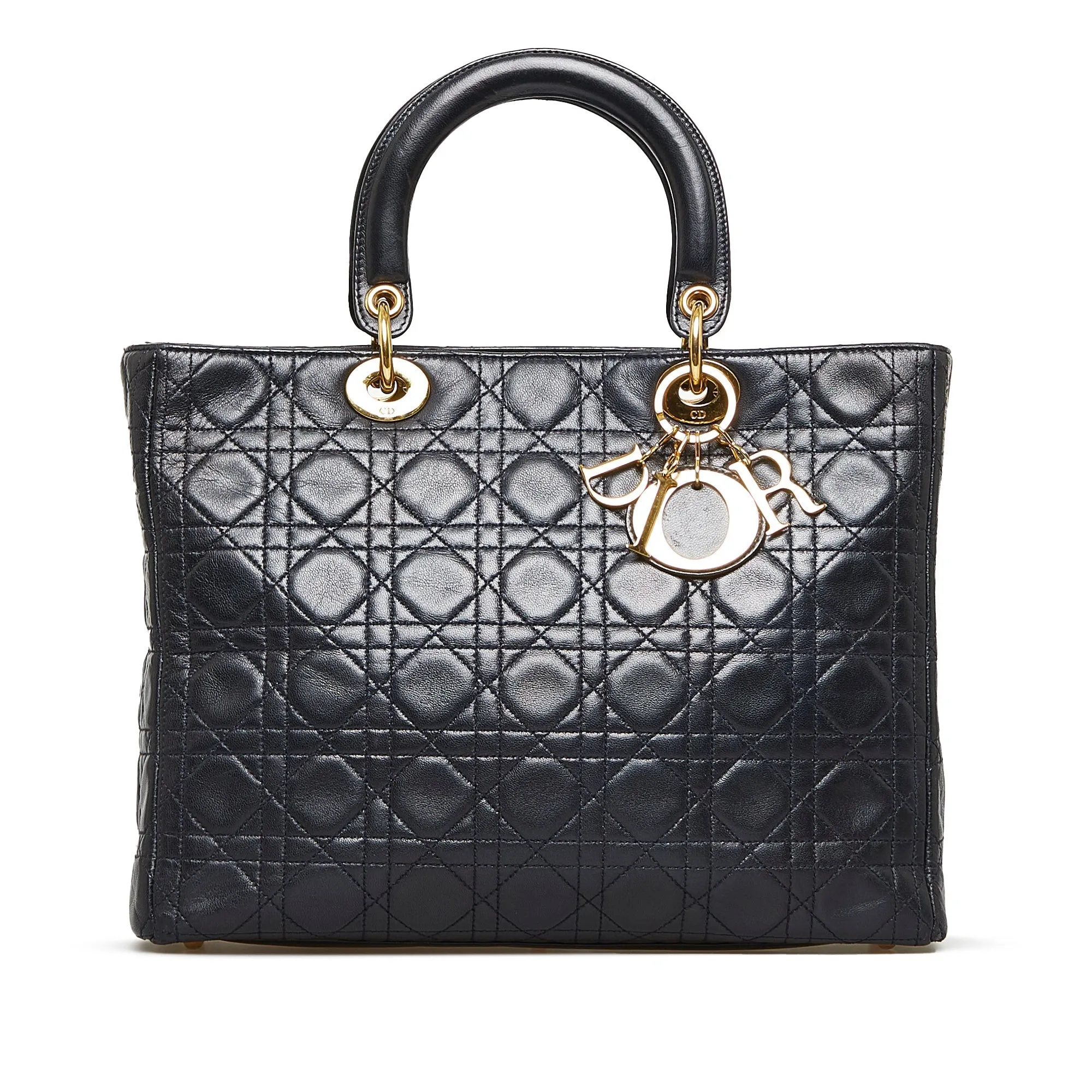 Dior Lady Dior Large Cannage Quilted Leather