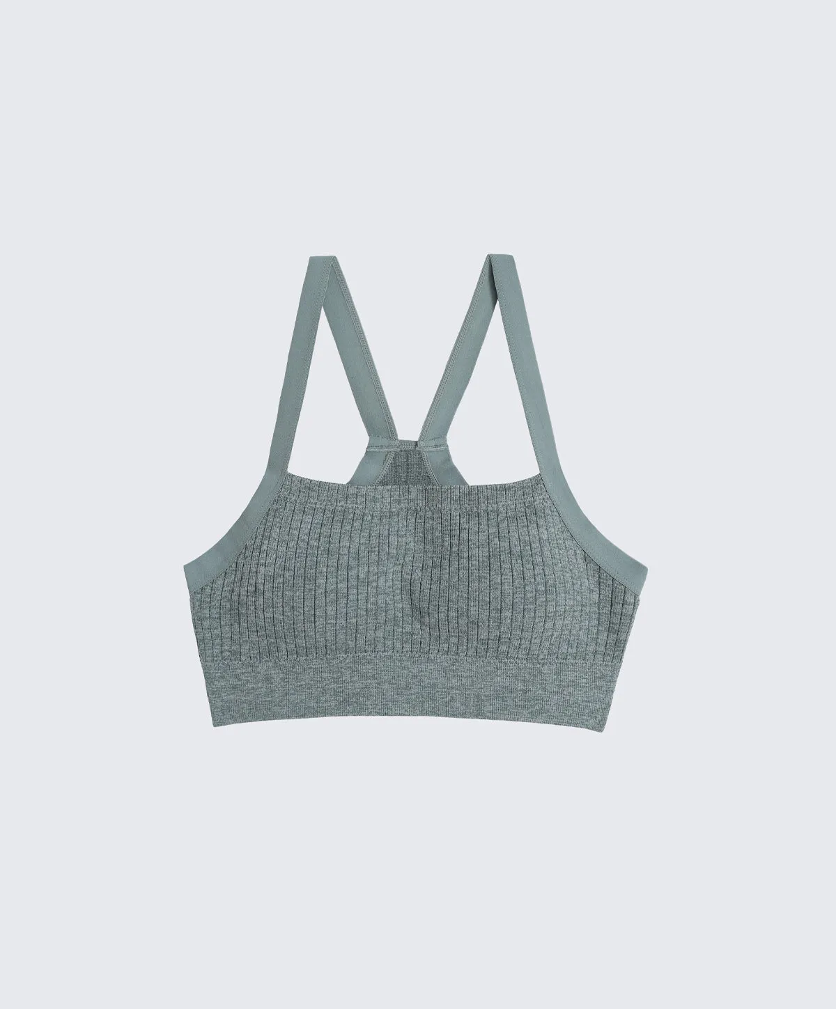 Energized Mindful Ribbed V-Back Sports Bra