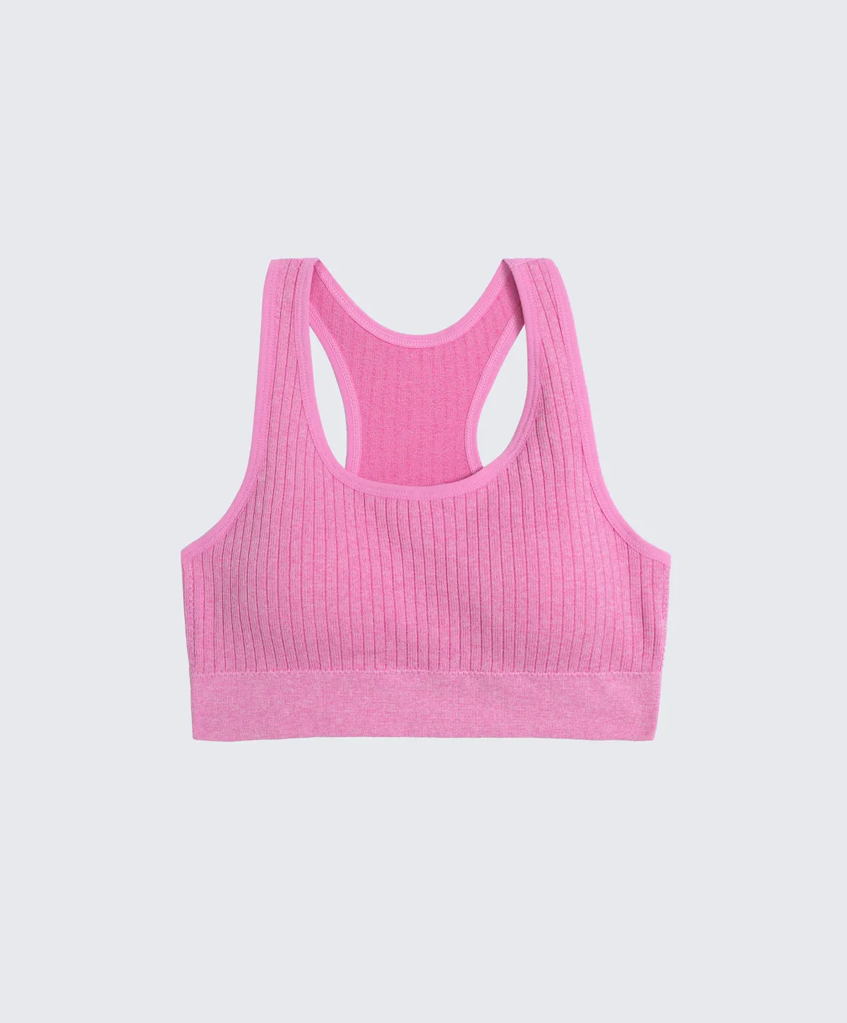 Energized Space Exploration Ribbed Racer-Back Sports Bra