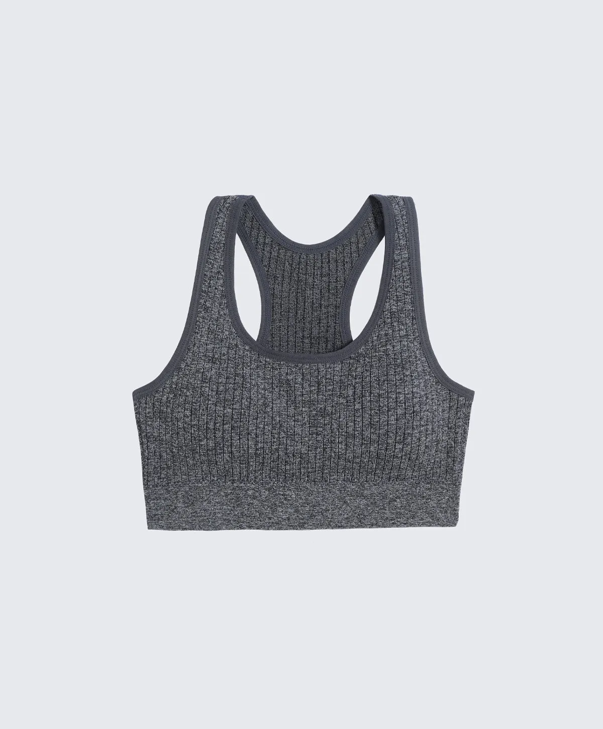 Energized Space Exploration Ribbed Racer-Back Sports Bra