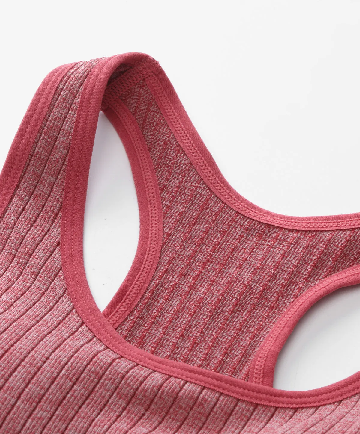 Energized Space Exploration Ribbed Racer-Back Sports Bra