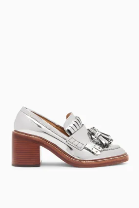 Fiona Loafer Heel - Gunmetal