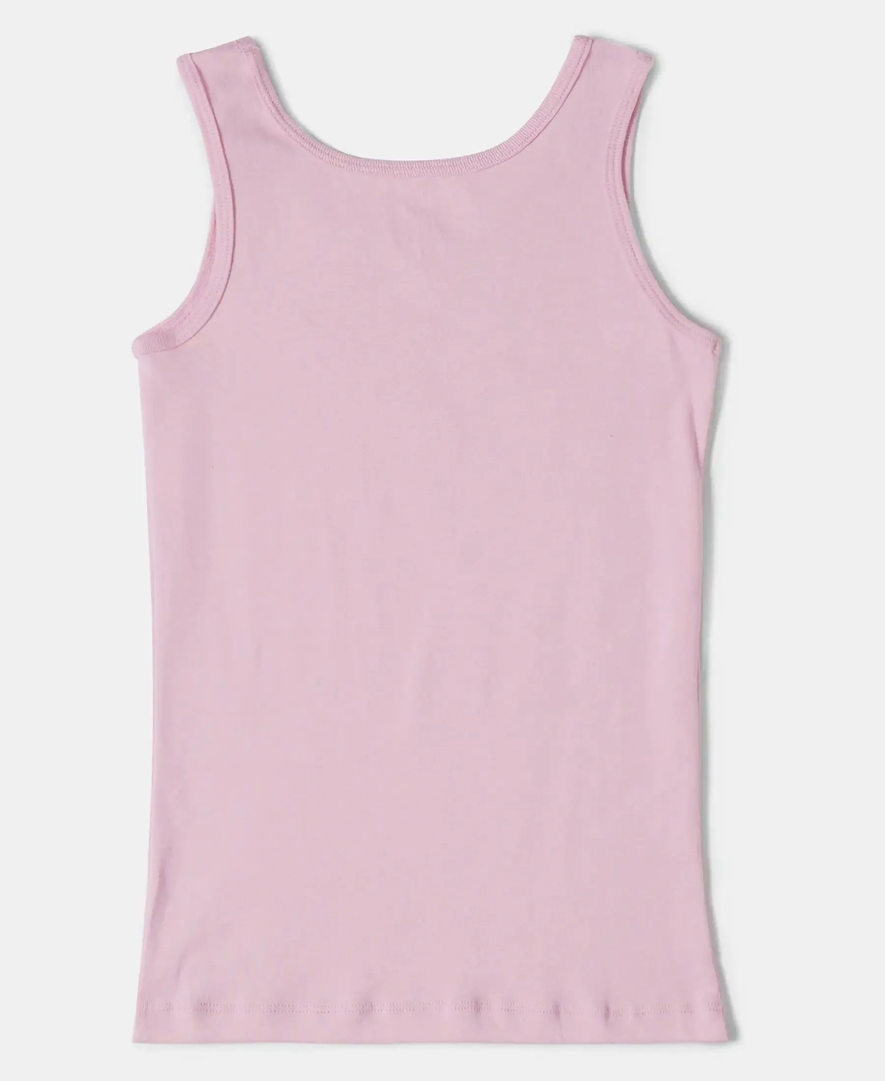 Girl's Super Combed Cotton Rib Solid Inner Tank Top - Sweet Lilac