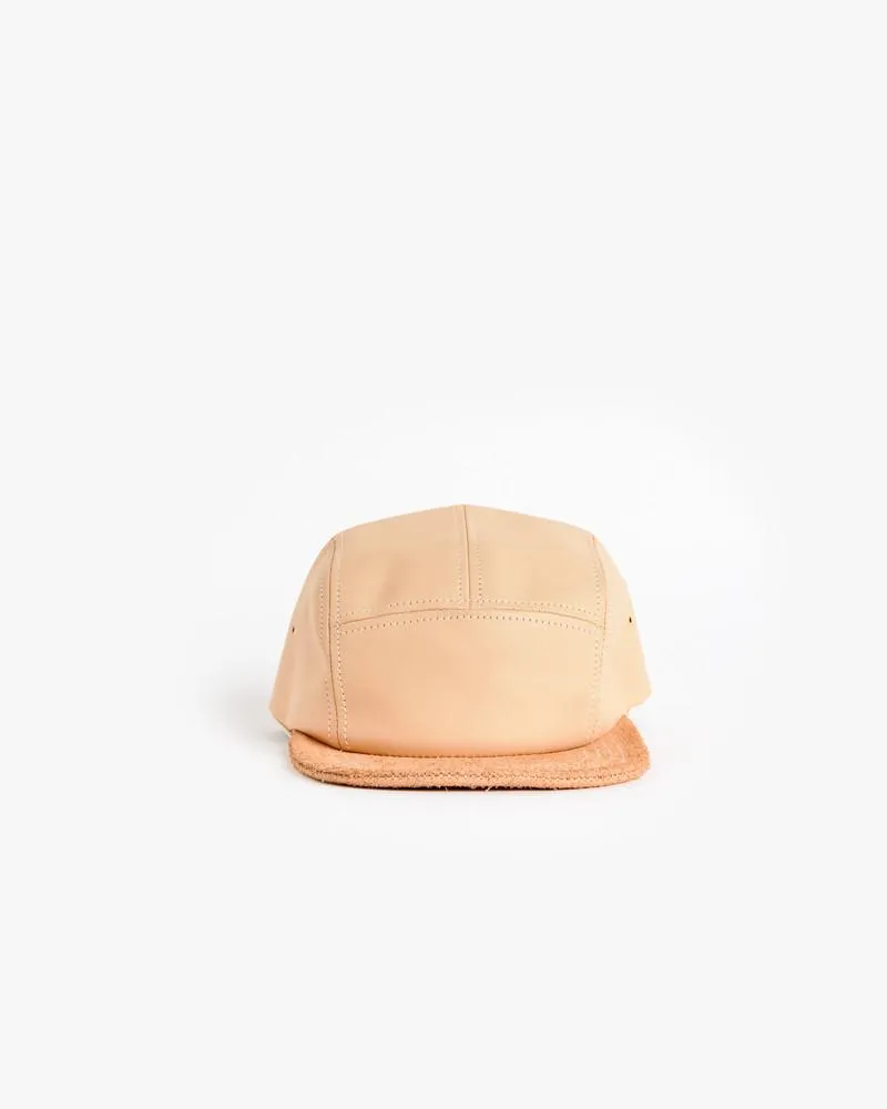 Jet Cap in Natural Leather