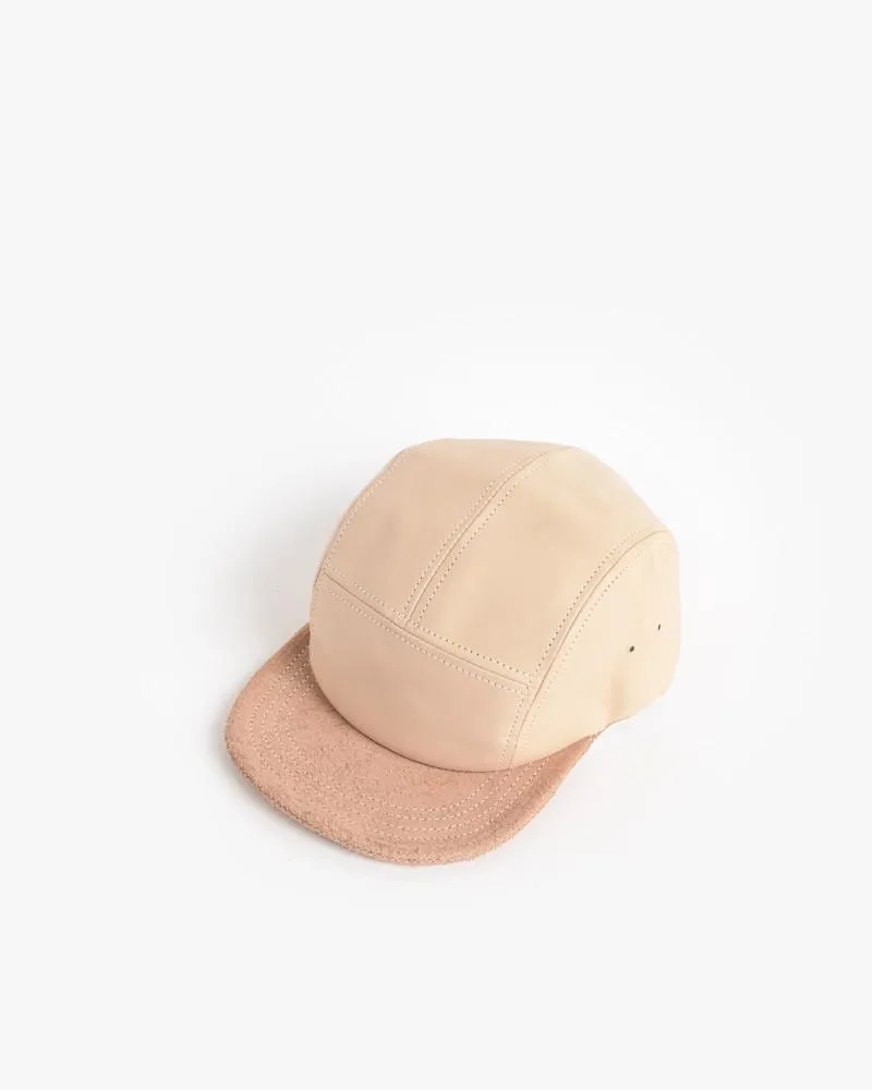 Jet Cap in Natural Leather