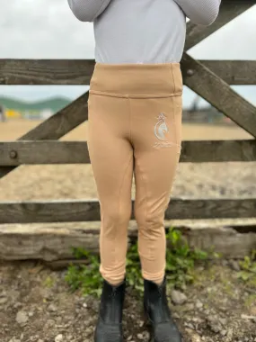 Kids / Children’s Competition Riding Leggings - BISCUIT BEIGE