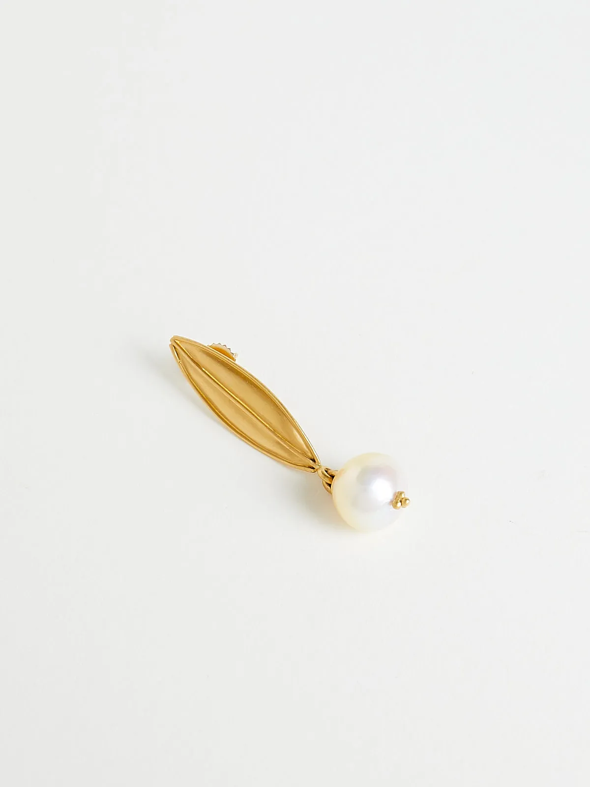 Laurel South Sea Pearl Drop Earrings in 22k Yellow Gold