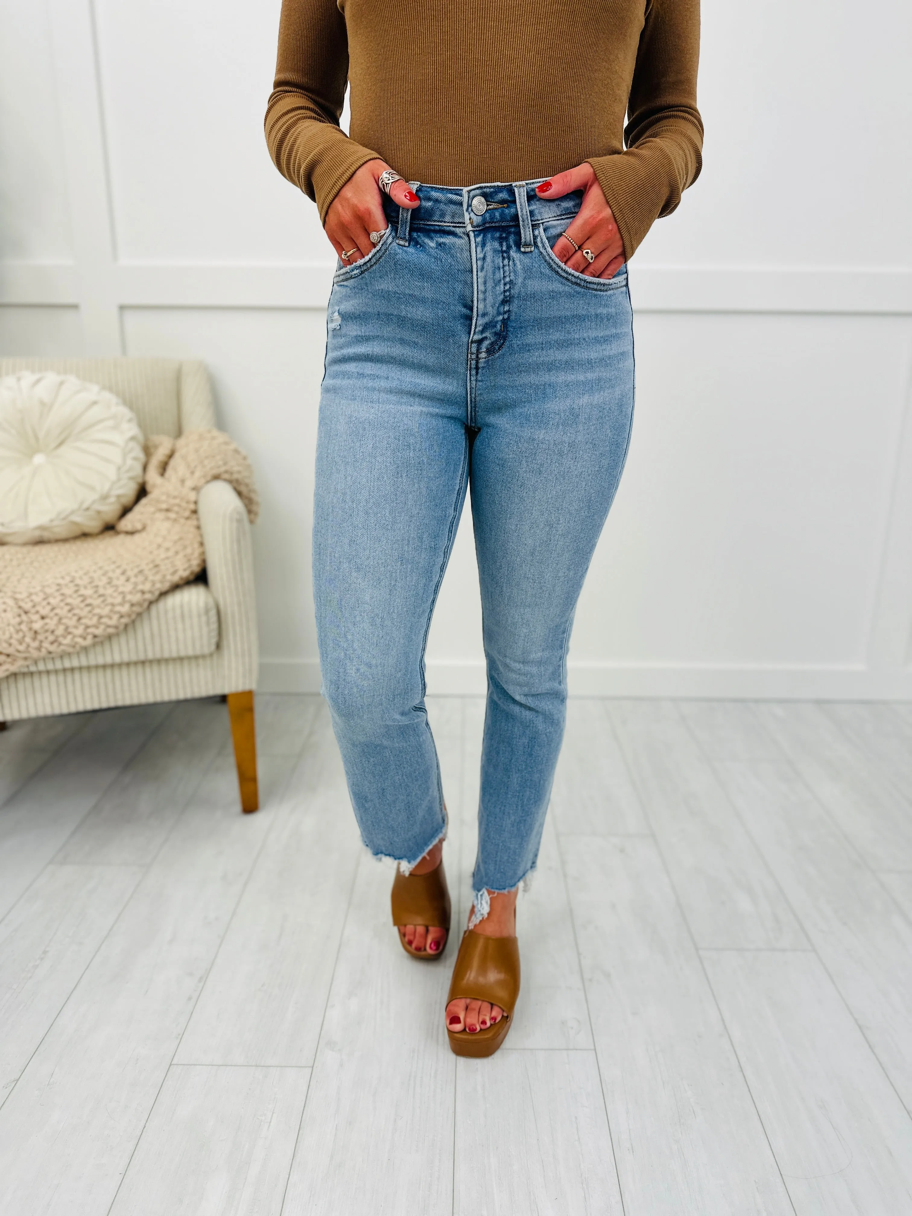 Let's Kick It Tummy Control Kick Flare Jeans in Reg/Curvy