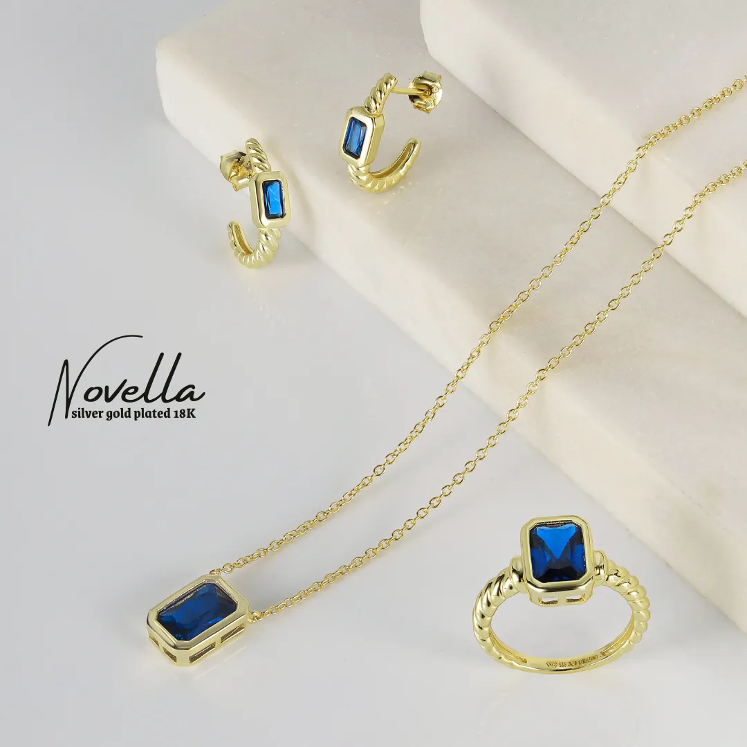 Novella Blue Earrings