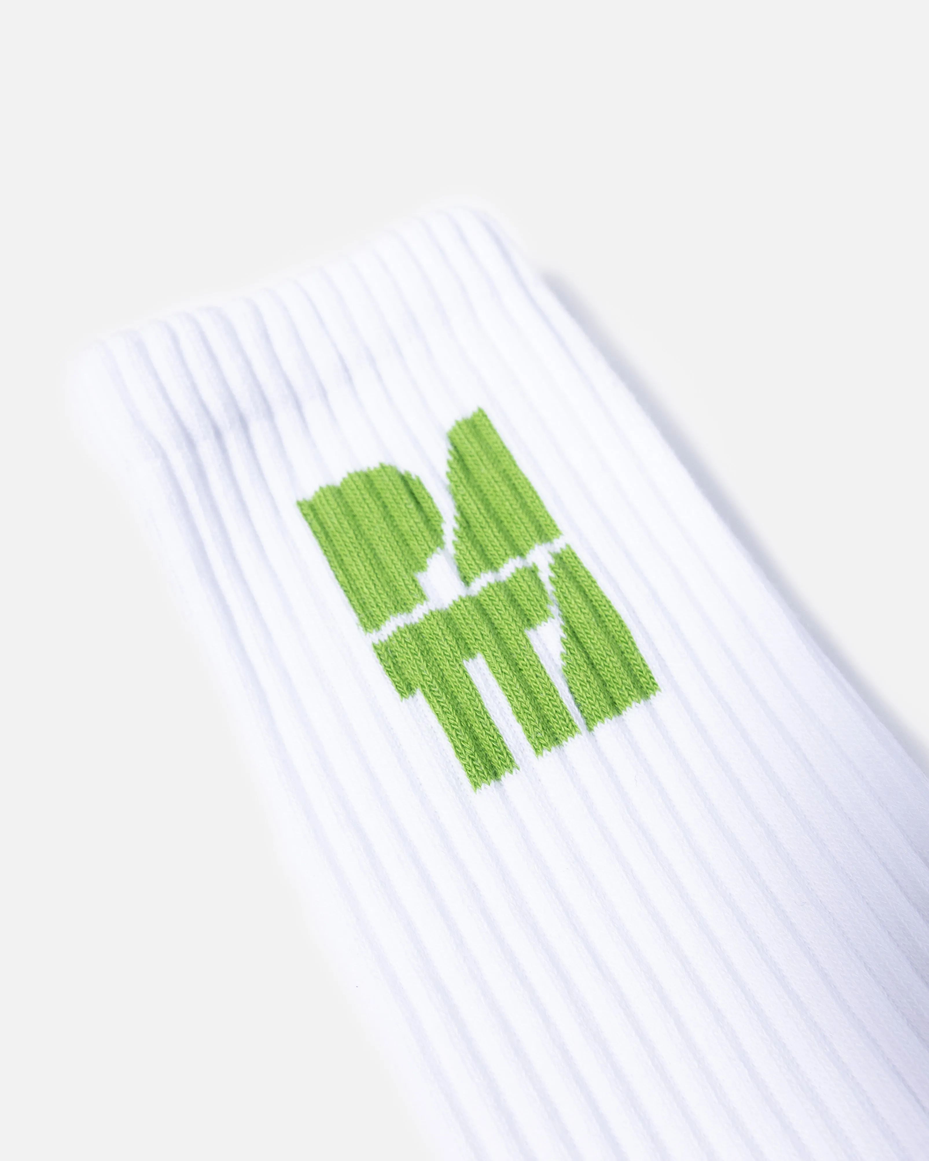 Patta 20 Years Block Logo Sports Socks (White)