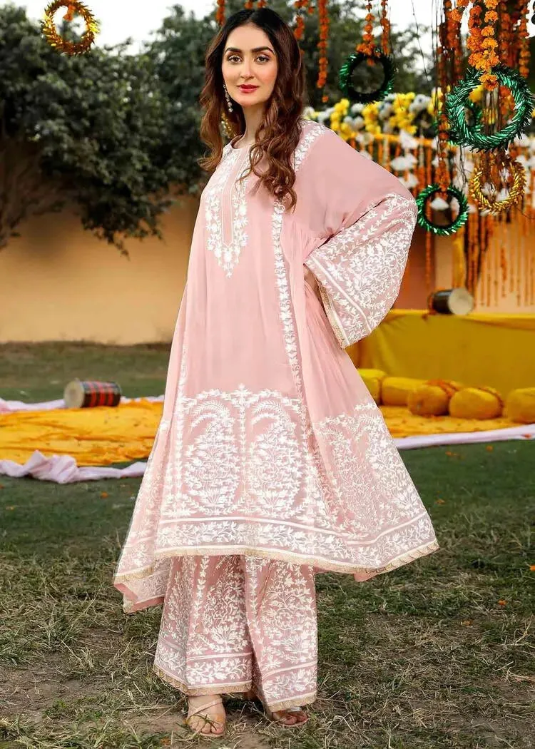 Pink Chiffon Suit