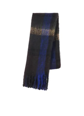 PLAID MOHAIR STOLE