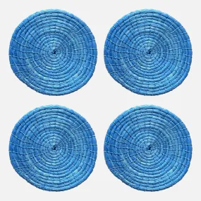 Sky Blue Designer Coasters 4 Set