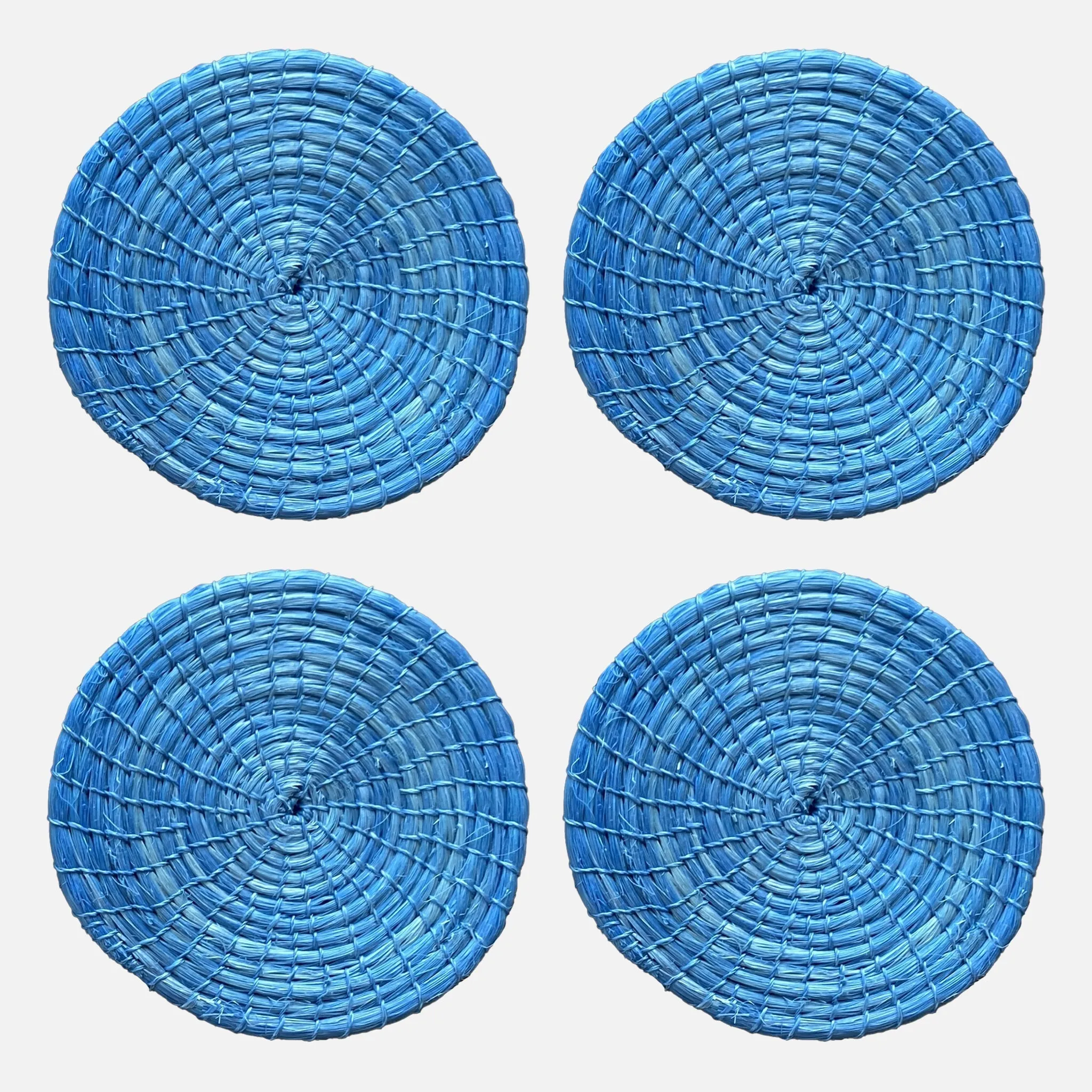 Sky Blue Designer Coasters 4 Set