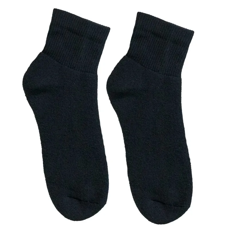 Stone Peak Youth Quarter Crew Sport Socks - Black 3 pack