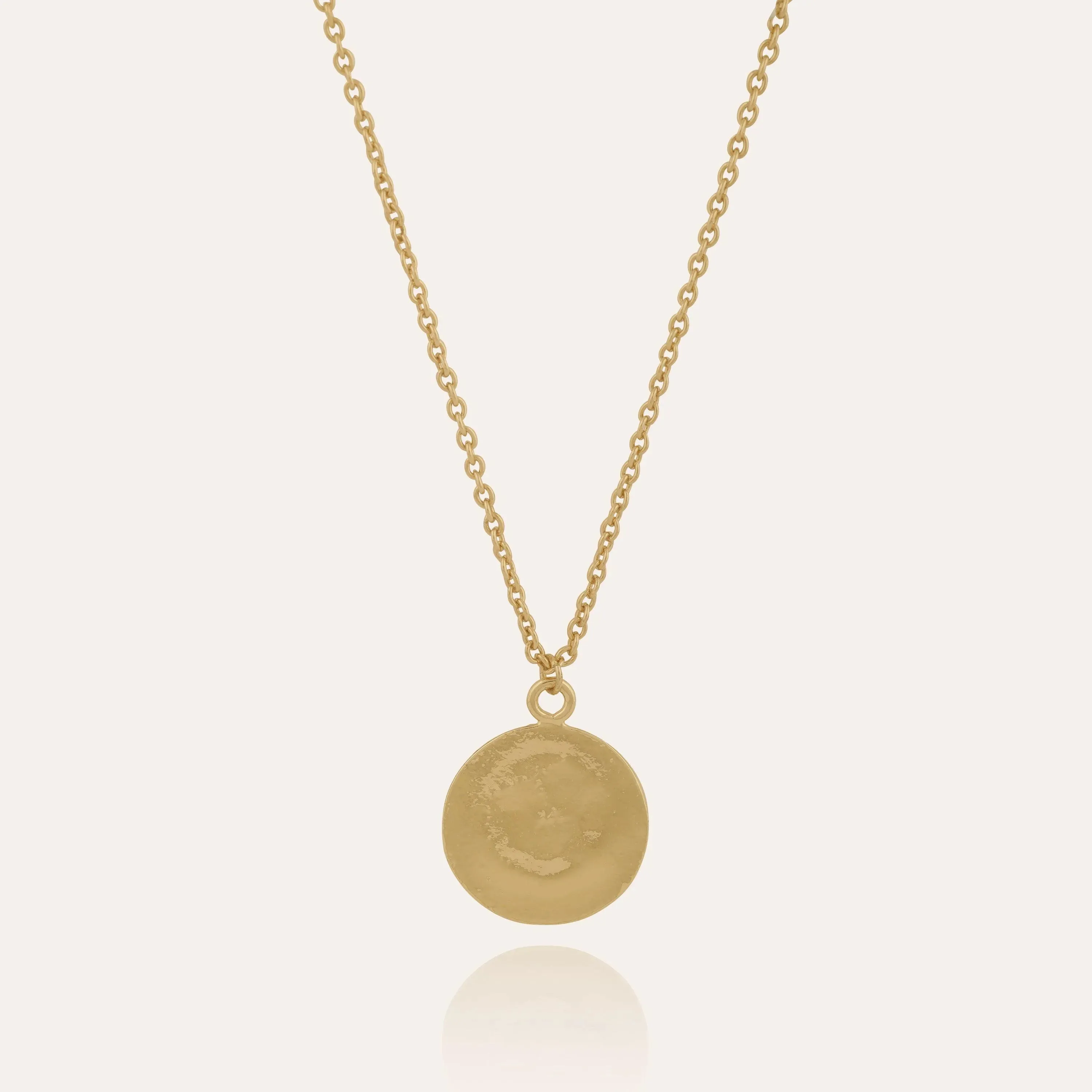 TFC Sunface Extraordinaire Gold Plated Pendant Necklace