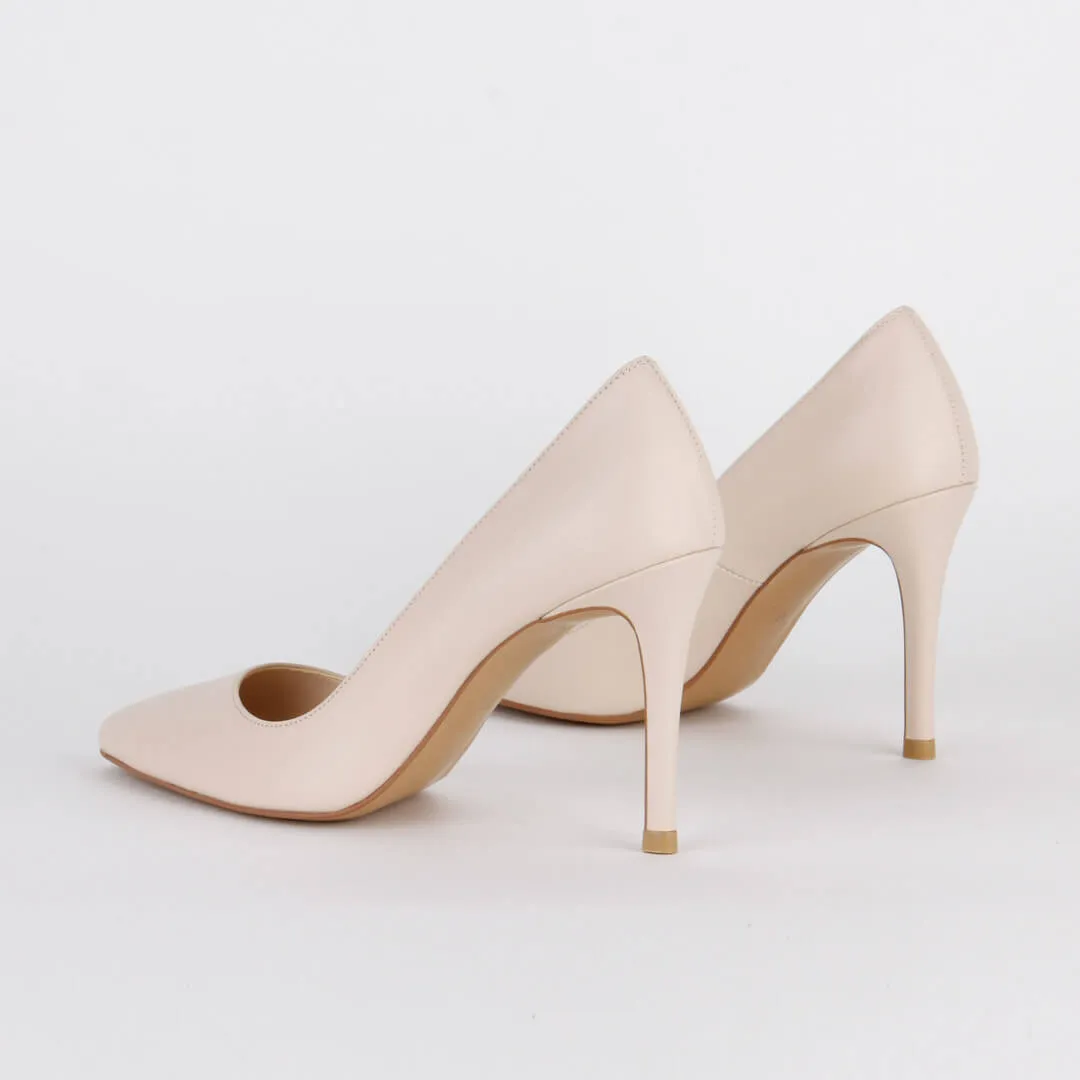 *UK size 2.5 - TONDO - beige, 7cm heels