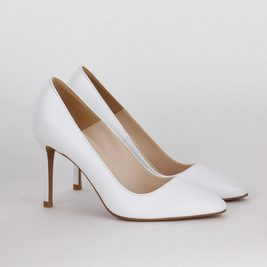 *UK size 2.5 - TONDO - beige, 7cm heels