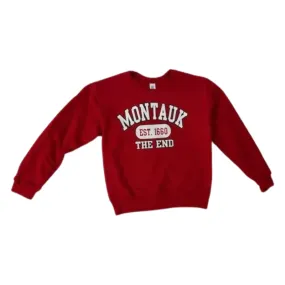 Youth Montauk The End Est 1660 Screen Printed Crewneck